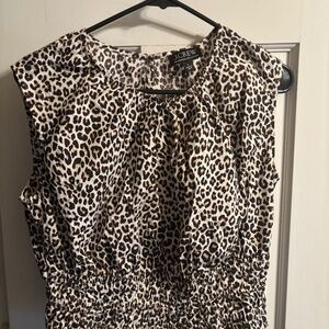 JCrew Leopard-Print Cropped Top
